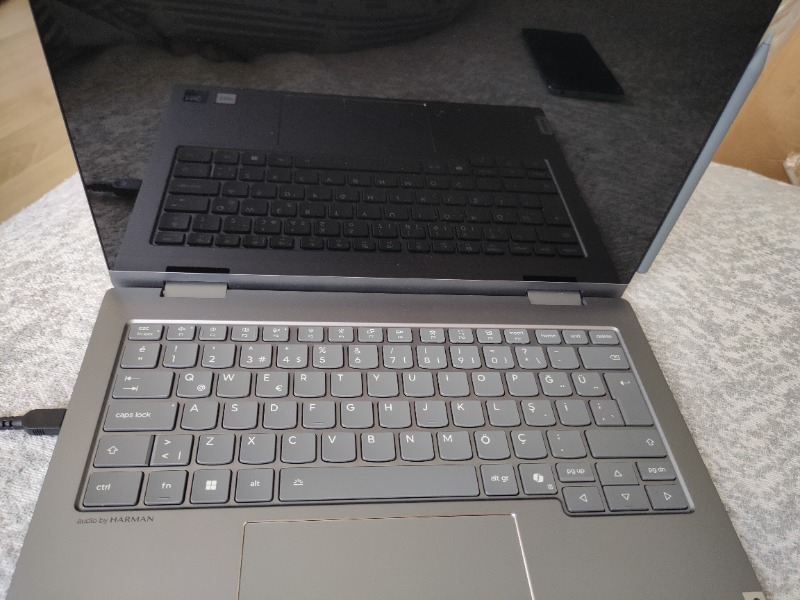 Lenovo Thinkbook 14 2-In-1 G5 Iau Intel Core Ultra 7 255U 32GB 1TB SSD 14″ WUXGA (1920X1200) IPS Panel Dokunmatik Freedos Taşınabilir Bilgisayar 21SQ003BTX + Lenovo Yoga Kalem
