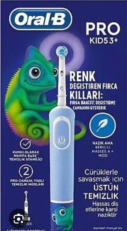 Fantom Oral -B D103 Pro Kids Bukelamun Desenli Şarjlı Diş Fırçası – Mavi