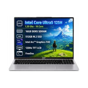 Acer Aspire Lite AL16-71P Intel Core Ultra 5 125H 16GB 512GB SSD Freedos 15.6'' FHD Taşınabilir Bilgisayar NX.DCLEY.001 HBCV0000BVT23O