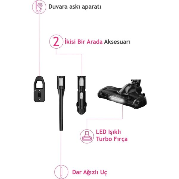 ALTUS Al 6824 Ds 2’si 1 Arada Şarjlı Dik Süpürge