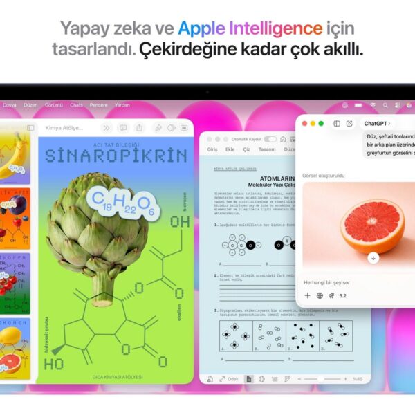 Apple MacBook Neo A18 Pro 8GB 256GB SSD macOS 13″ Taşınabilir Bilgisayar Indigo MHFF4TU/A