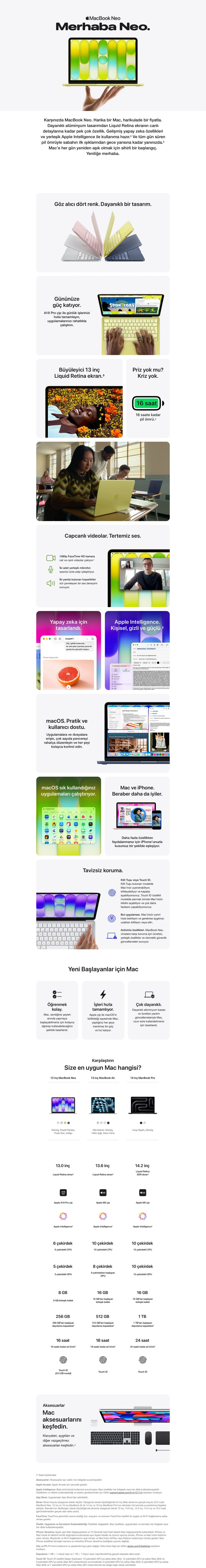 Apple MacBook Neo A18 Pro 8GB 512GB SSD macOS 13" Taşınabilir Bilgisayar Pastel Pembe MHFJ4TU/A