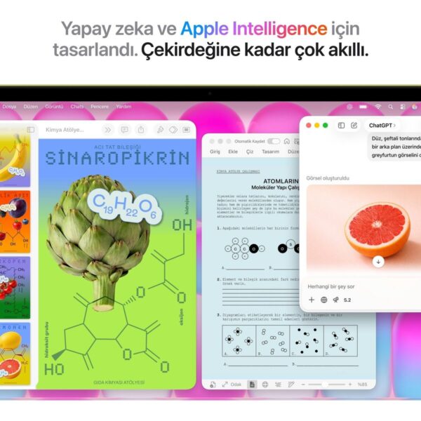 Apple MacBook Neo A18 Pro 8GB 512GB SSD macOS 13″ Taşınabilir Bilgisayar Puslu Sarı MHFE4TU/A