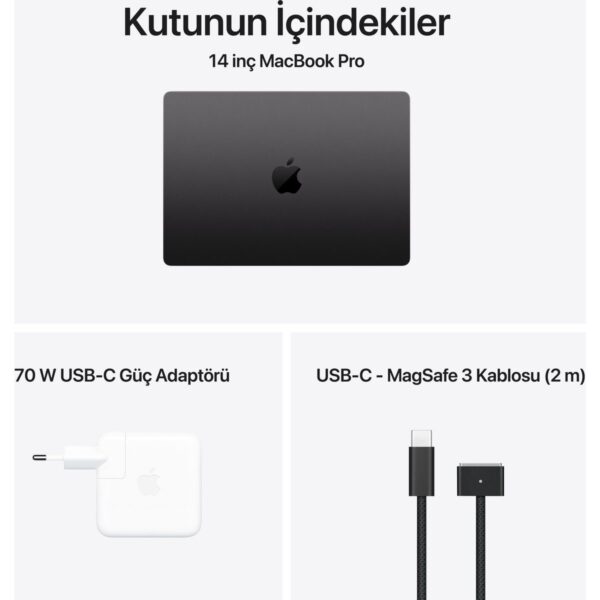 Apple MacBook Pro M5 Pro 24GB 1TB SSD macOS 14″ Taşınabilir Bilgisayar Uzay Siyahı MGDR4TU/A
