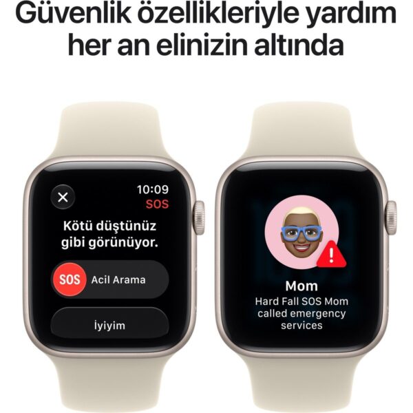 Apple Watch Se 3 Gps + Cellular, Gece Yarısı Alüminyum Kasa ve Lacivert Spor Kordon – S/m