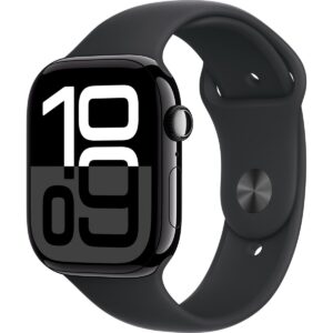 Apple Watch Series 10 GPS + Cellular 42 mm Ekran Boyutu ile Simsiyah Alüminyum Kasa Sağlık Takibi Özellikleri M/L HBCV00006ZWFON