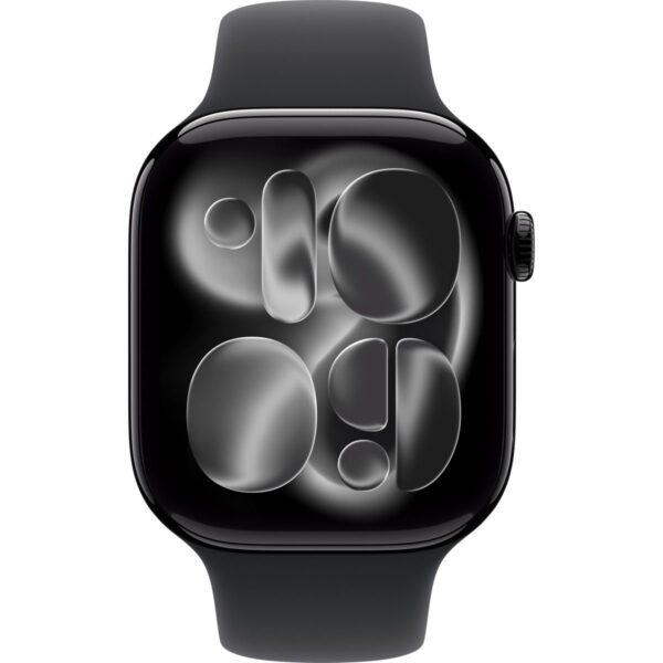 Apple Watch Series 11 Gps, 42 mm Alüminyum kasa ve Siyah Spor kordon – m/l