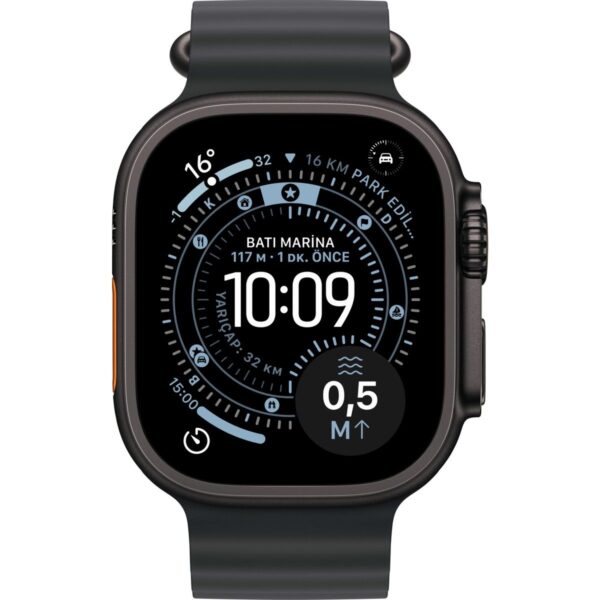 Apple Watch Ultra 3 Gps + Cellular, 49 mm Siyah Titanyum Kasa ve kordon