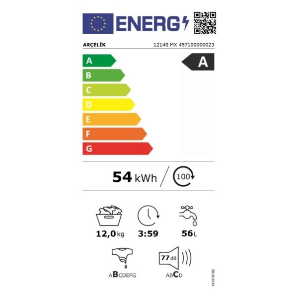 Arçelik 12140 MX 12 Kg Çamaşır Makinesi