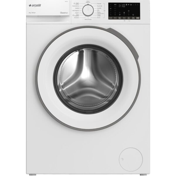 Arçelik 9120 TMX 9 Kg Çamaşır Makinesi A Enerji Sınıfı 1200 Devir Hızında Beyaz Renk