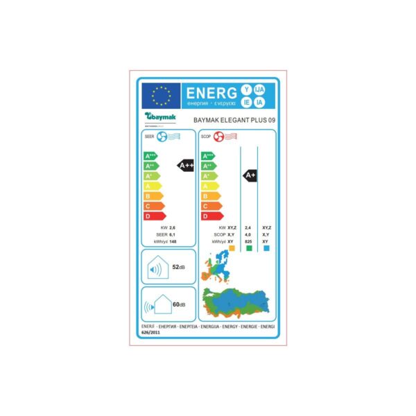 Baymak Elegant Plus 9000 BTU Inverter Split Klima