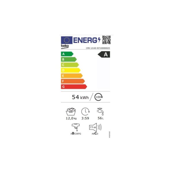 Beko Cmx 1214 Çamaşır Makinesi 12 kg 1400 Devir A Enerji Sınıfı Yıkama Kapasitesi