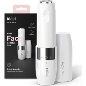 Braun Face FS1000 Mini Tüy Dökücü Kadın, Elektrikli Yüz Tüy Alma, Hızlı ve Kolay, Bıyık, Çene HBCV000004WEWQ