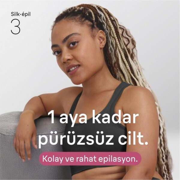Braun Silk·épil 3 Kablolu Epilatör, Kalıcı Pürüzsüz Cilt, 3-000