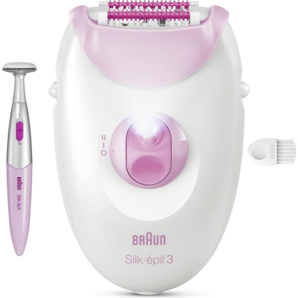Braun Silk·épil 3 Kablolu Epilatör, Kalıcı Pürüzsüz Cilt, 3-202