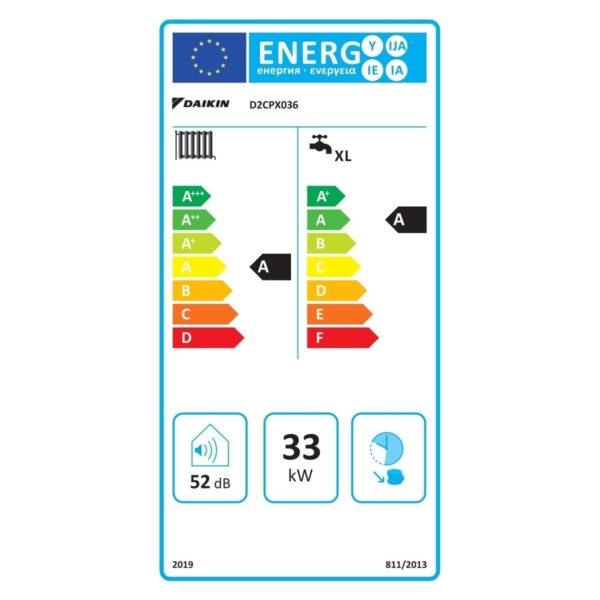 Daikin Premix Vz 36 kW Tam Yoğuşmalı Kombi Hermetik Baca ile Verimli Isıtma Teknolojisi (TR.D2CPX036CATR.01)