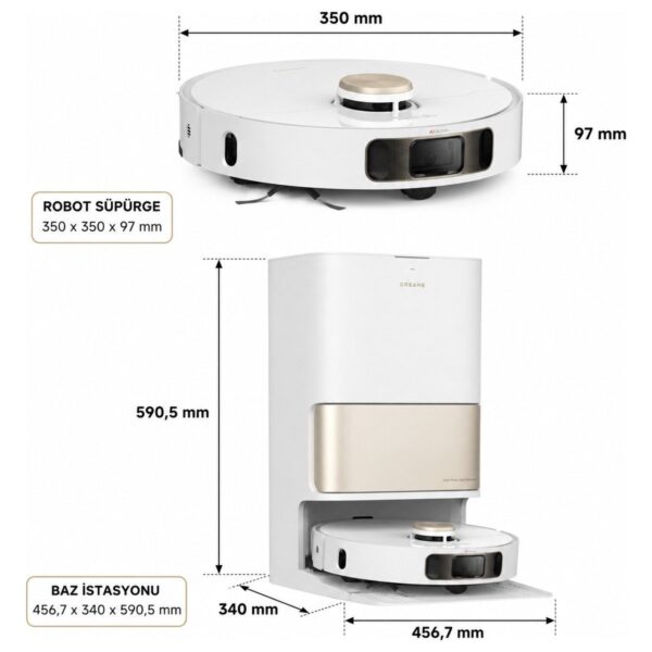 Dreame L10s Pro Ultra Heat Robot Süpürge Beyaz