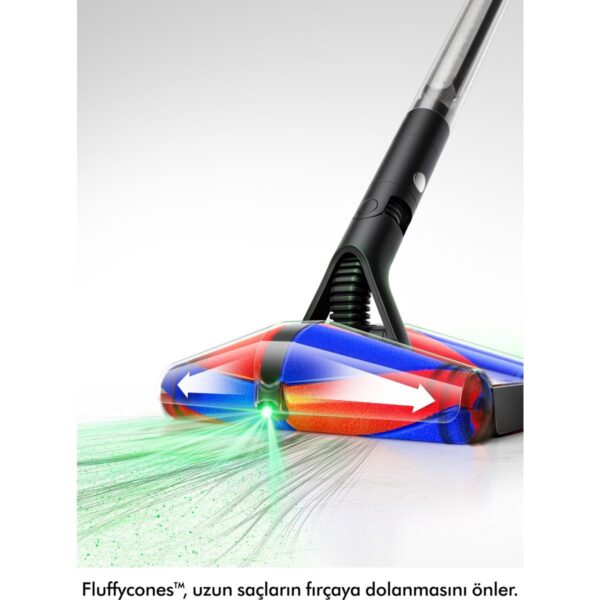 Dyson Pencilvac™ Fluffycones Kablosuz Süpürge Şarjlı Kullanım Özelliği ve Toz Haznesi ile Pratik Temizlik