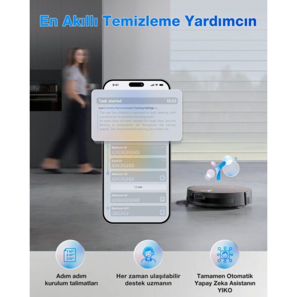 ECOVACS DEEBOT Robot Süpürge ve Paspas PowerBoost