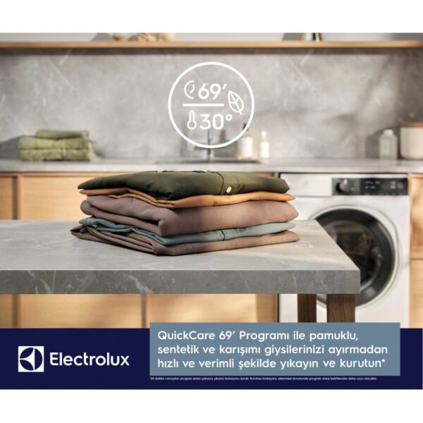 Electrolux EW7W2612T 700 Serisi Steamcare 10/6kg 1600 Devir Buharlı Kurutmalı Çamaşır Makinesi