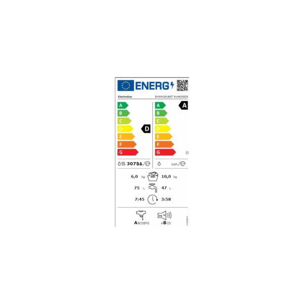 Electrolux EW8W261BGT A Enerji Sınıfı 10 kg / 6 kg 1600 Devir Kurutmalı Çamaşır Makinesi