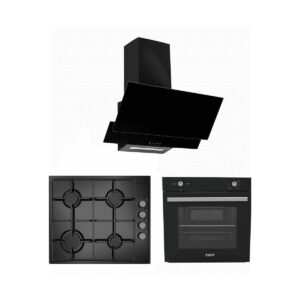 Exep Basic Eğik Siyah 3 Lü Ankastre Set ED401-EO330-EF200 A Enerji Sınıfı Modern Tasarım HBCV00002DC3LE