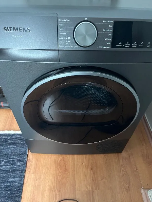 Siemens WQ52J20RTR iQ500 Isı Pompalı Kurutma Makinesi 10 kg Antrasit