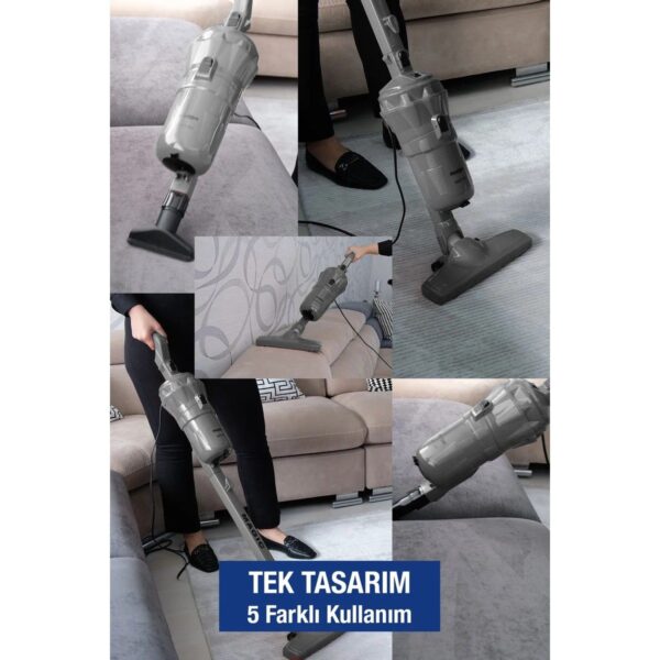 Fantom Magıc P 3000 Toz Torbasız Dikey Süpürge Antrasit 1 Litre Toz Hacmi ve Yüksek Emiş Gücü