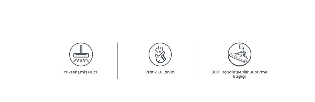 Fantom Magıc P 3000 Toz Torbasız Dikey Süpürge Siyah