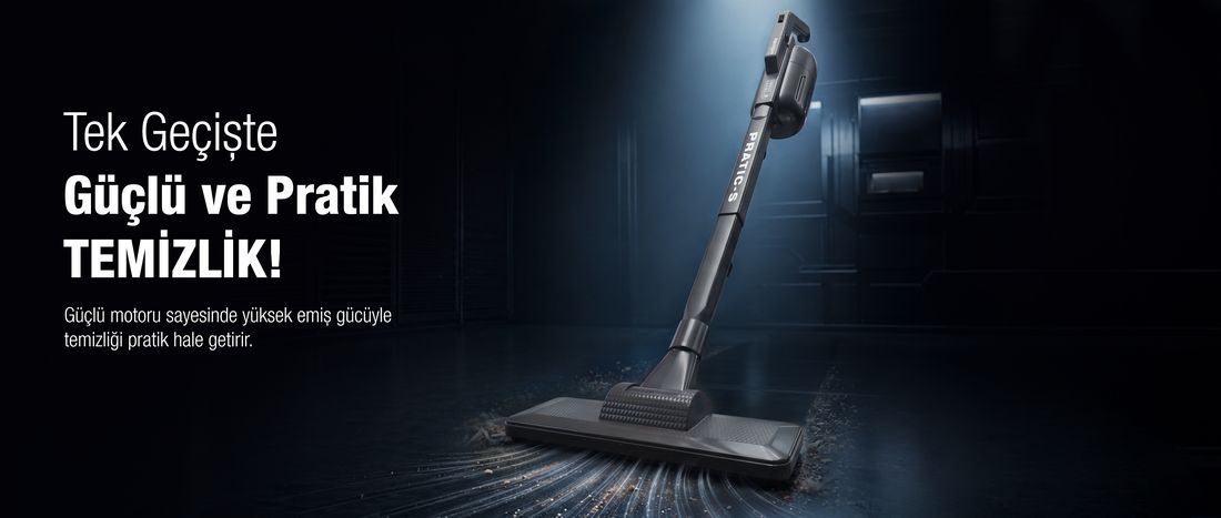 Fantom P1200 Pratic-s Toz Torbasız Elektrikli Dikey Süpürge