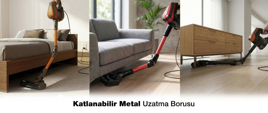 Fantom Pluto P 6100 Plus Cyclone Elektrikli Moplu Dikey Süpürge