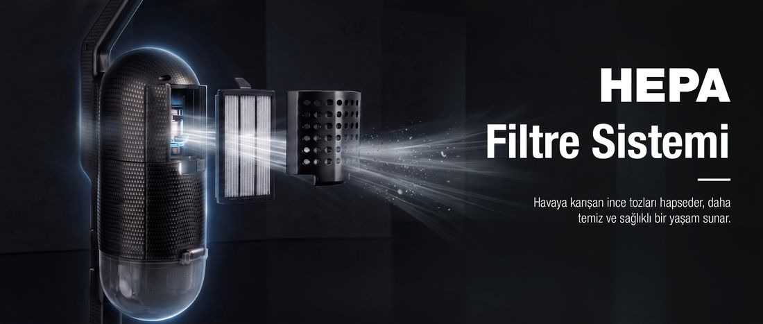 Fantom Pratıc-Xl P 1300 Toz Torbasız Dikey Süpürge Siyah