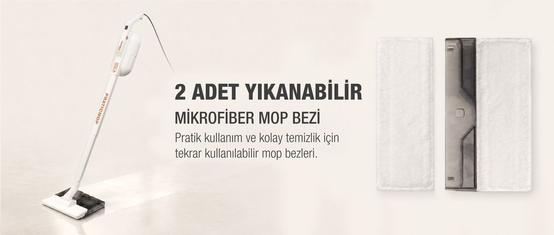 Fantom Praticmop P 1400 Elektrikli Süpürge Krem