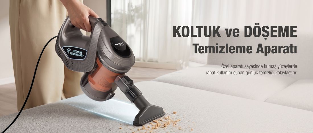 Fantom Provac P5000 Cyclonic Elektrik Süpürgesi Gri