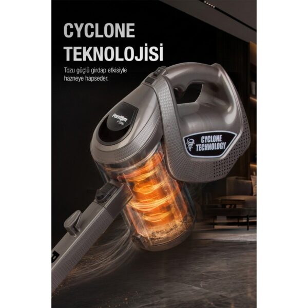 Fantom Provac P5000 Cyclonic Elektrik Süpürgesi Gri