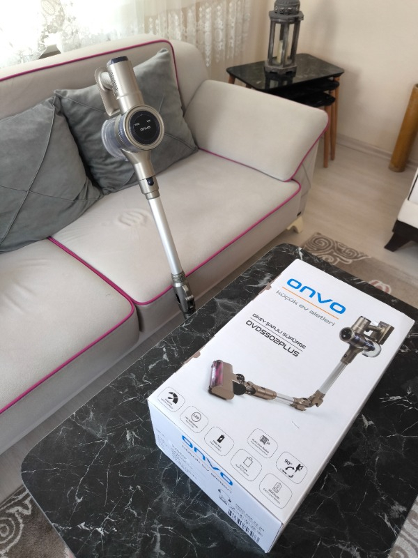 ONVO OVDSS02PLUS 450W Katlanabilir Şarjlı Dik Süpürge