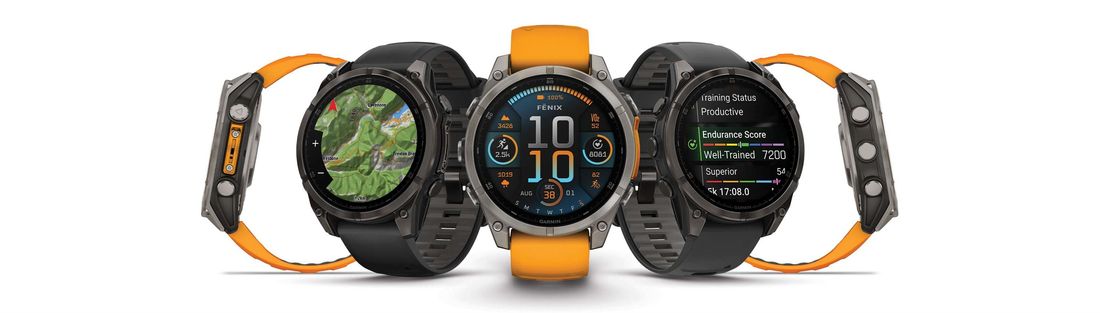 Garmin Fenix 8 – 47MM, Amoled Sapphire Karbon Gri Dlc Titanyum Siyah/gri Kayışlı