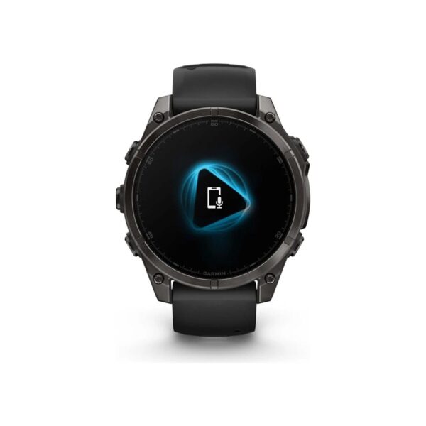 Garmin Fenix 8 – 47MM, Amoled Sapphire Karbon Gri Dlc Titanyum Siyah/gri Kayışlı