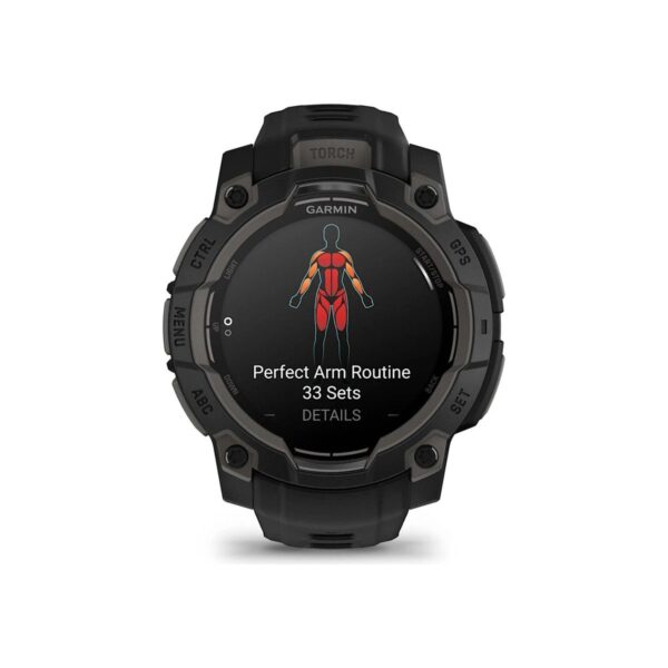 Garmin Instinct 3 – 45 mm, AMOLED – Siyah