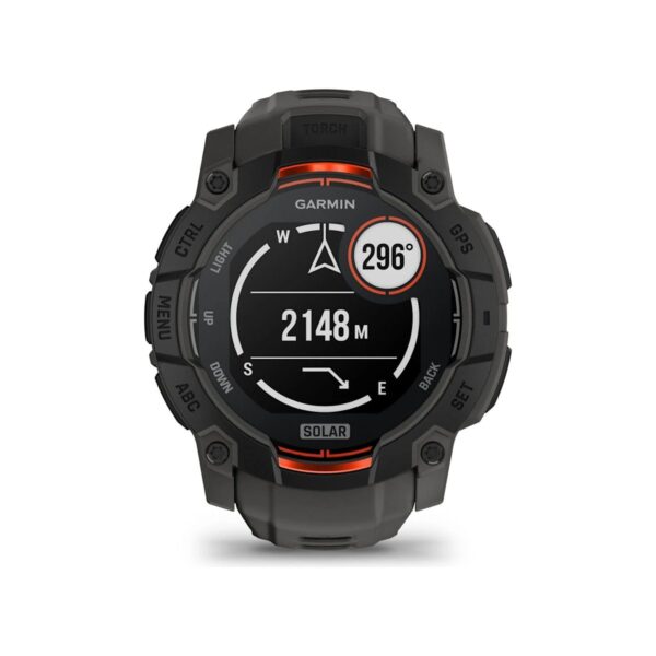 Garmin Instinct 3 – 50 mm, Solar – Kömür Siyahı