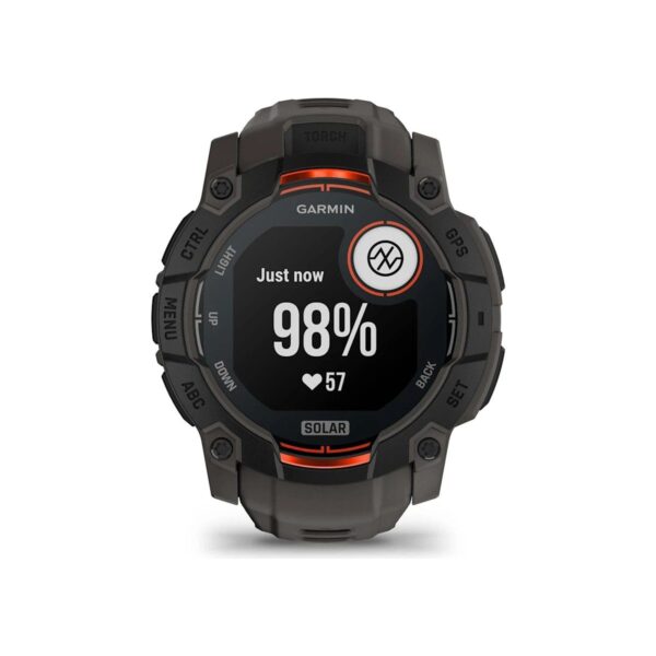 Garmin Instinct 3 – 50 mm, Solar – Kömür Siyahı