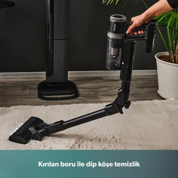 Homend Dustrider Pro 1270H Toz Istasyonlu Ergonomik Dikey Süpürge Siyah