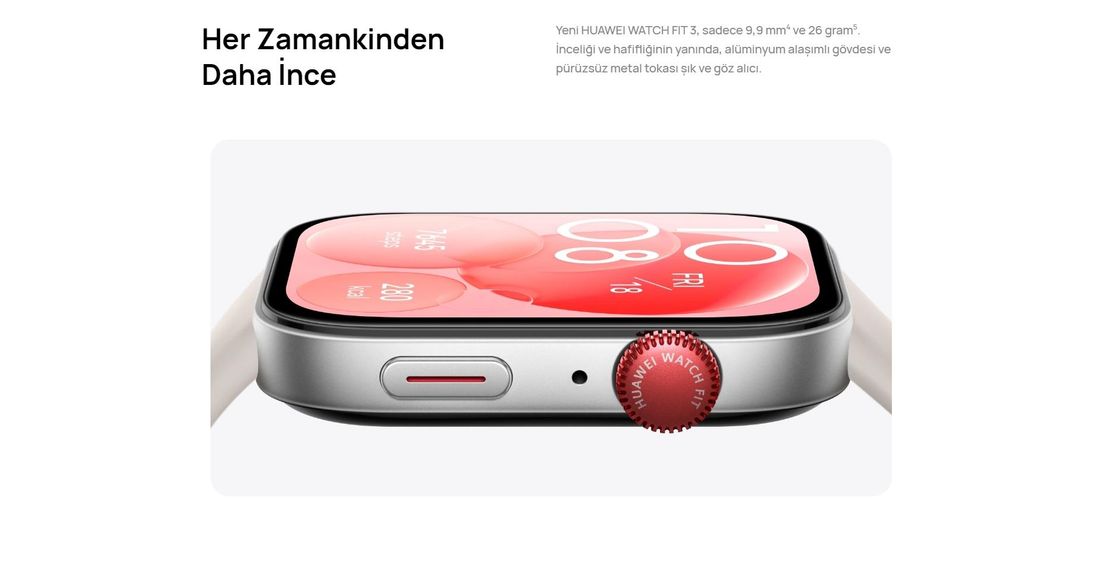 Huawei Watch Fit 3 - Deri