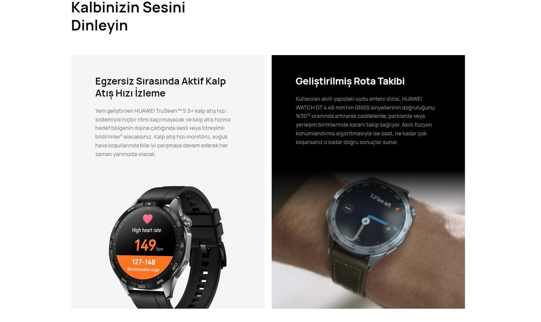 Huawei Watch GT4 46 mm Modeli - Akıllı Saat, Sağlık Takibi ve Bağlantı Özellikleri