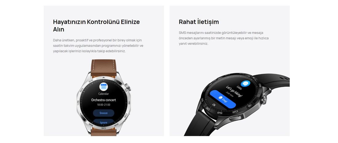 Huawei Watch GT4 46 mm Modeli - Akıllı Saat, Sağlık Takibi ve Bağlantı Özellikleri