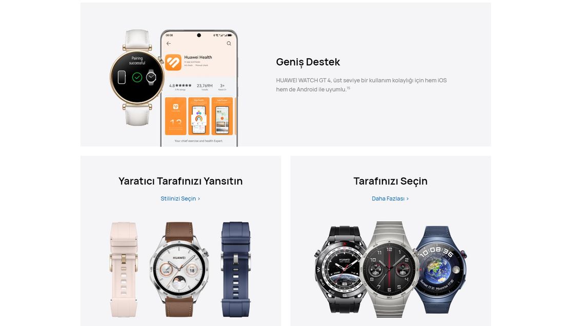Huawei Watch GT4 46 mm Modeli - Akıllı Saat, Sağlık Takibi ve Bağlantı Özellikleri
