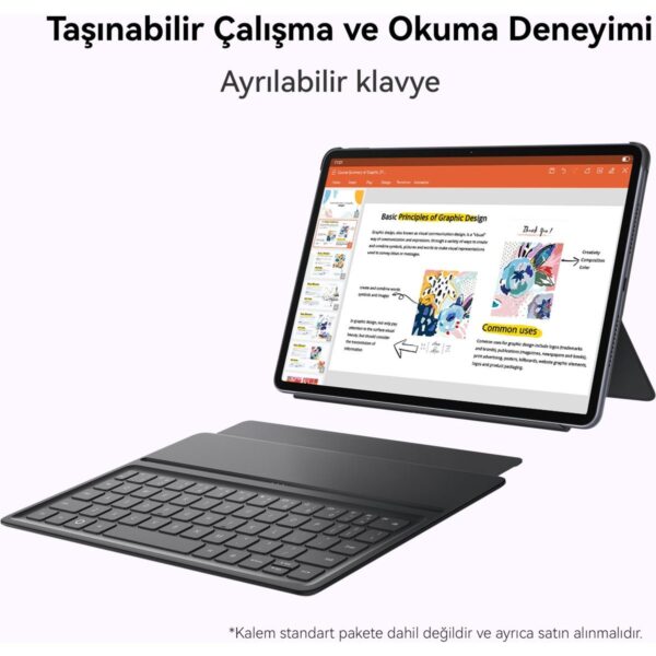 Huawei Yeni (2025) MatePad 11.5″ PaperMatte 8GB 256GB Tablet + Klavye – Uzay Grisi (Kalem Dahil değildir)