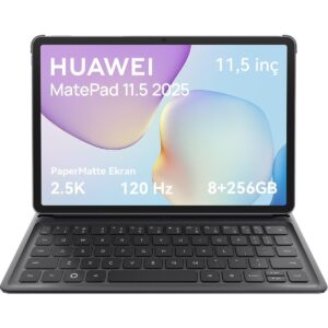 Huawei Yeni (2025) MatePad 11.5" PaperMatte 8GB 256GB Tablet + Klavye - Uzay Grisi (Kalem Dahil değildir) HBCV00009OHIZV