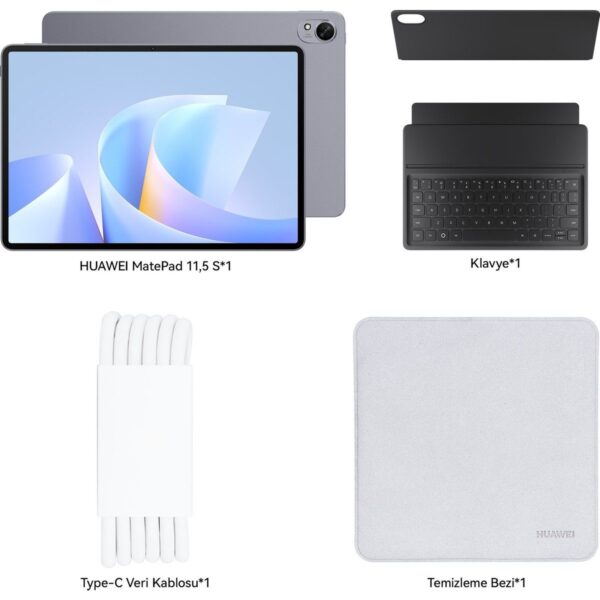 Huawei Yeni (2026) MatePad 11.5S Ultra Net PaperMatte Ekran 12GB 256GB Uzay Grisi + Ayrılabilir Klavye