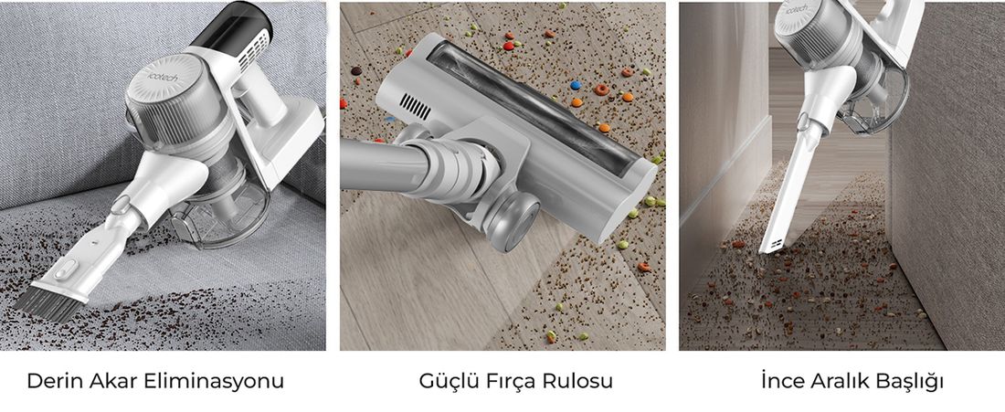 Icotech F30 Max 38KPA Greeneye Lazer Teknoloji Şarjlı Dikey Süpürge